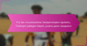 Pro Set -muodostelma: Vastaanottajien sijoittelu, Tiukkojen päätyjen käyttö, Juoksu-passi -tasapaino
